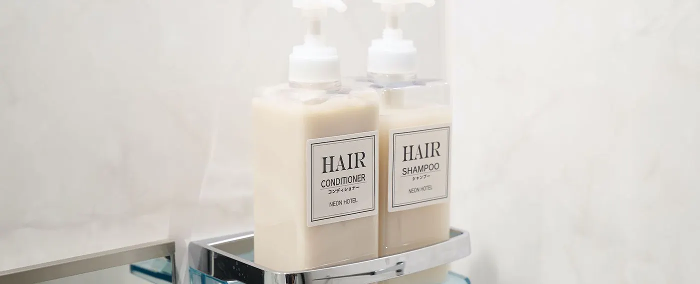 ห้องน้ำ แชมพู ครีมนวดผม