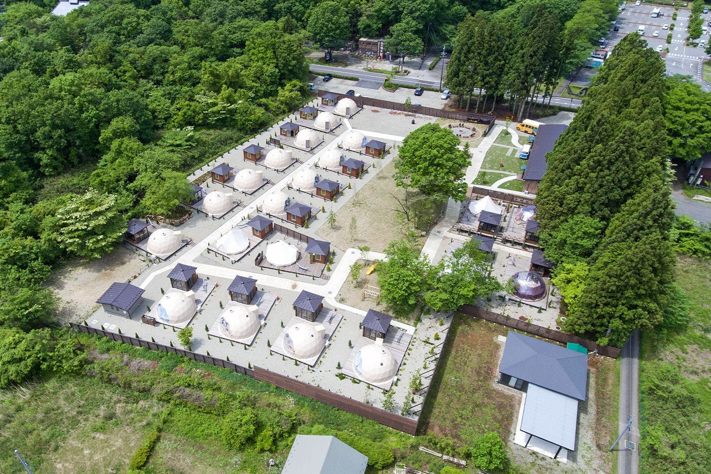 글램핑 시설 전체