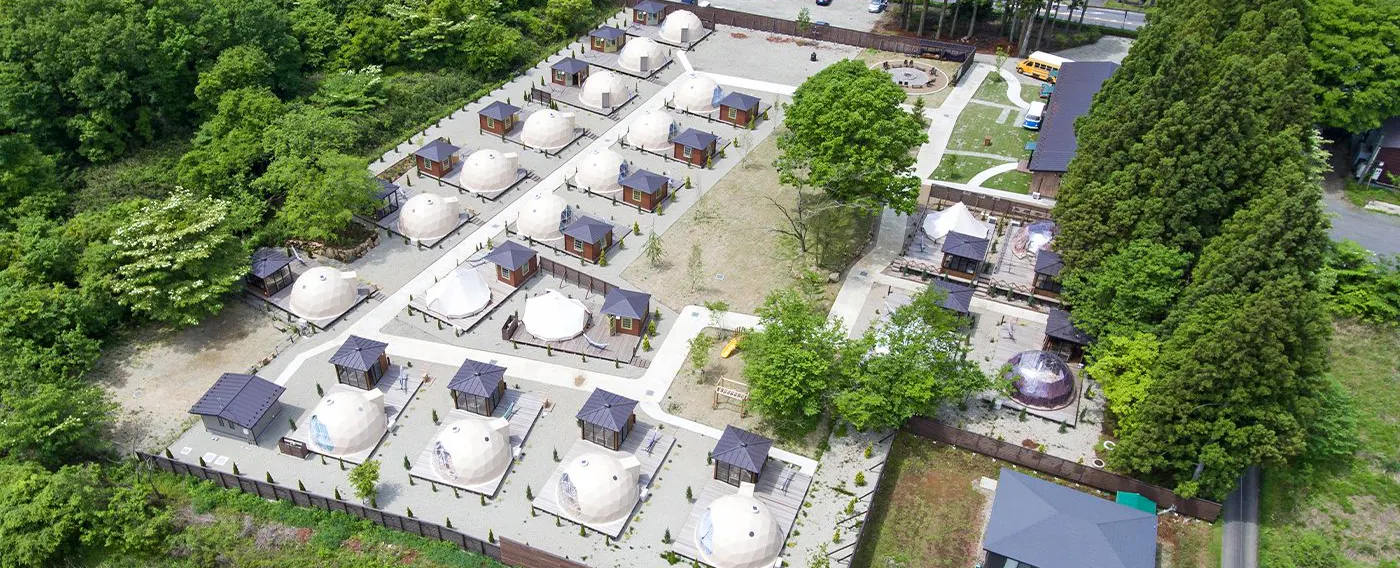 글램핑 시설 전체