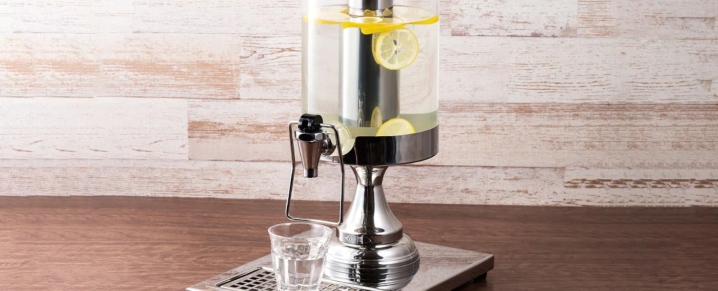 Minuman selamat datang: Air penyegar.