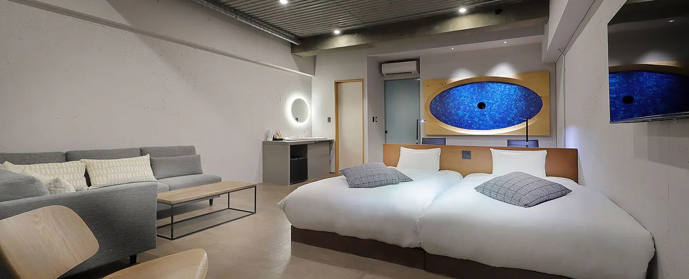 【ห้องสปา】ห้องพักเตียงคู่พร้อมน้ำพุร้อนในตัว