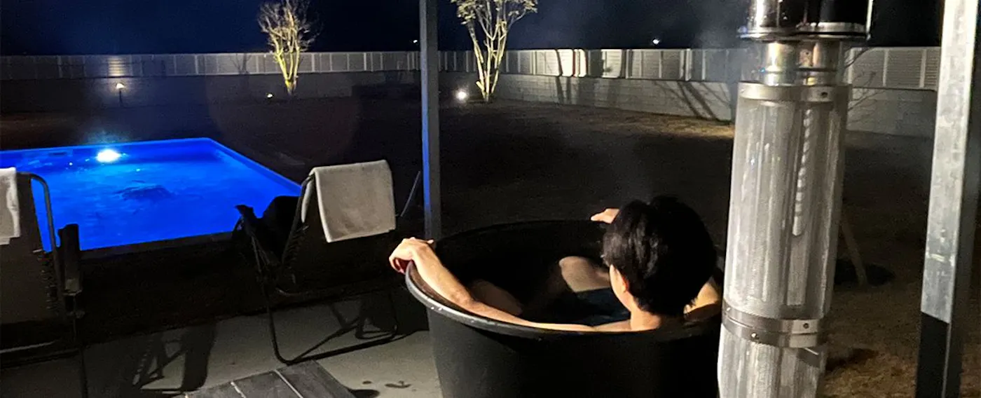 ภาพตัวอย่างการใช้งานอ่างอาบน้ำแบบโกเอมอน