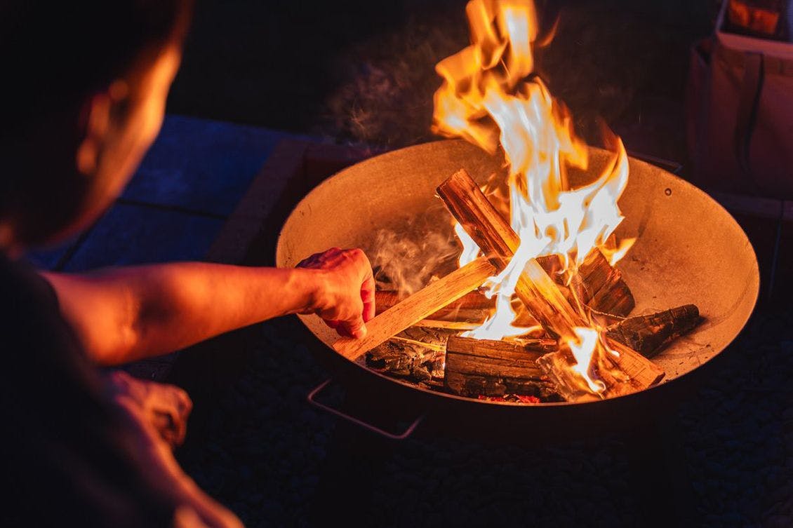 ภาพบรรยากาศกองไฟ