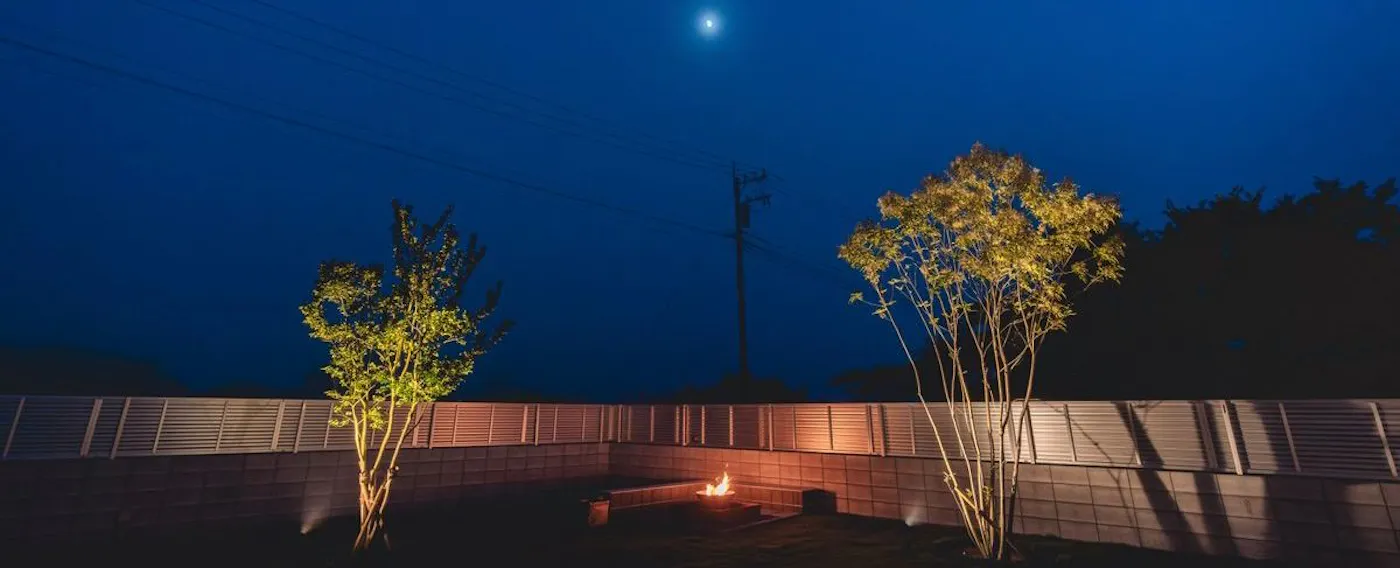 พื้นที่ก่อกองไฟ กลางคืน