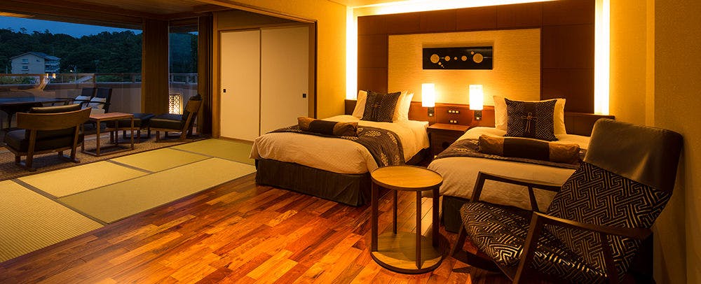 【Tenshou no Yakata】Premium Suite dengan Sauna & Jacuzzi, 121 m²