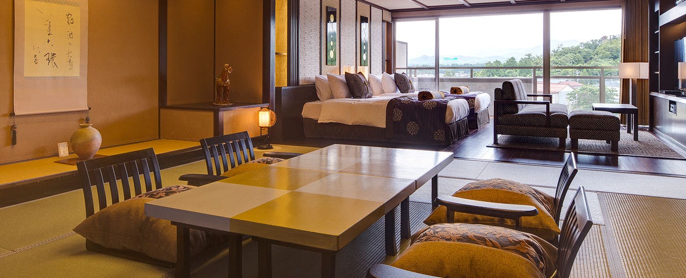 【Tenshou no Yakata】Premium Suite dengan 2 Ruang Tamu, 121 m²