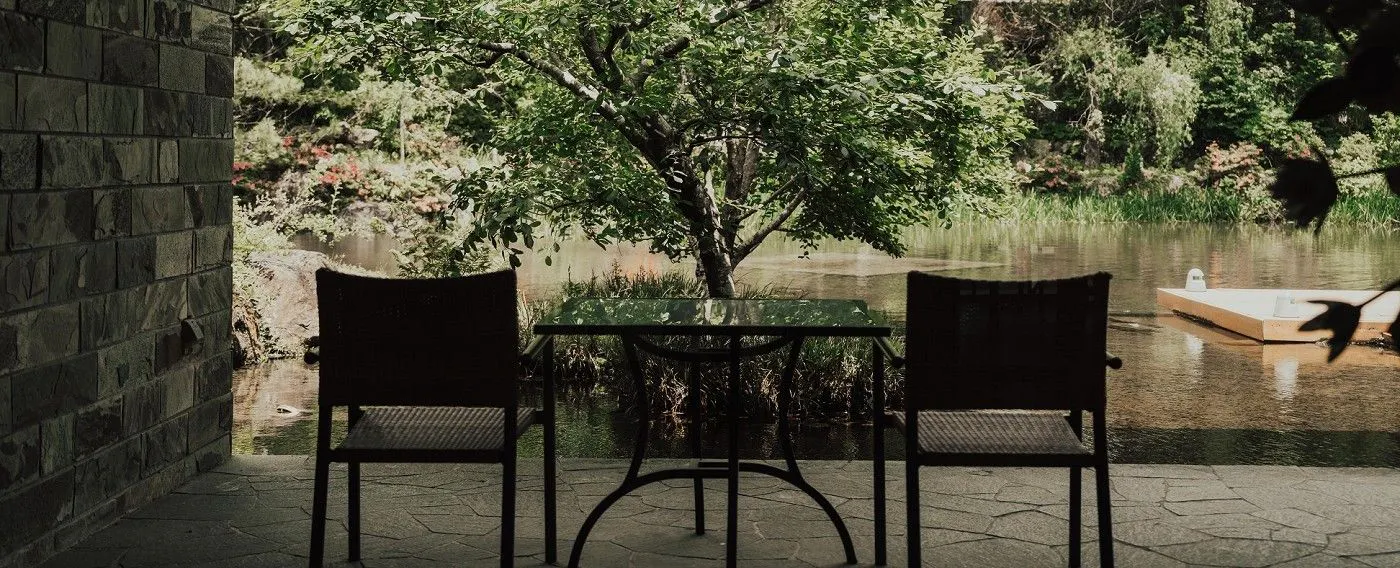 自然に抱かれた空間