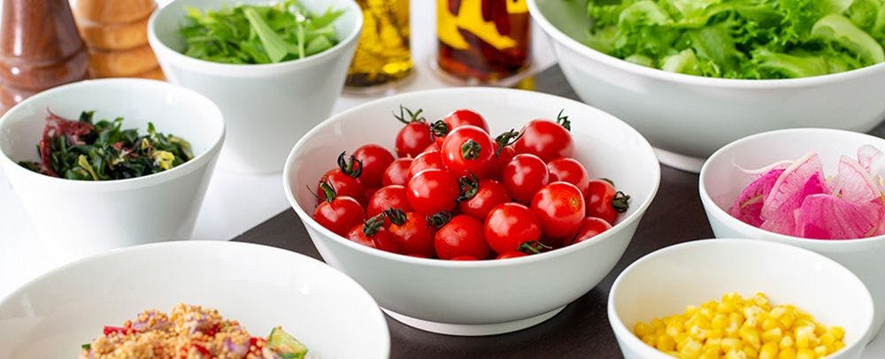 มุมสลัดผักเกียวโตและผักตามฤดูกาล