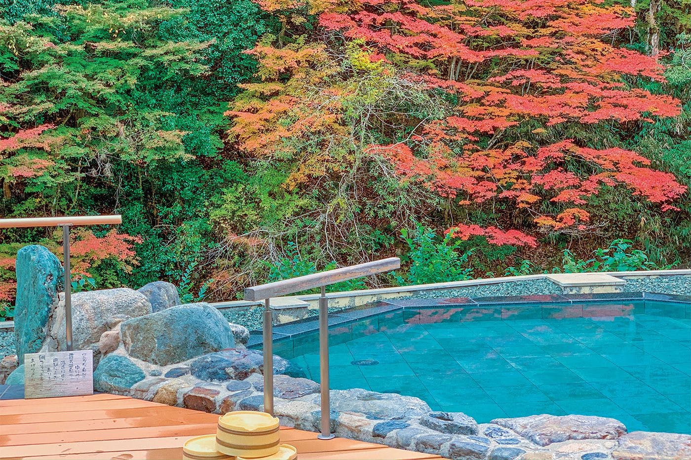 ออนเซ็นกลางแจ้ง (ใบไม้เปลี่ยนสี)