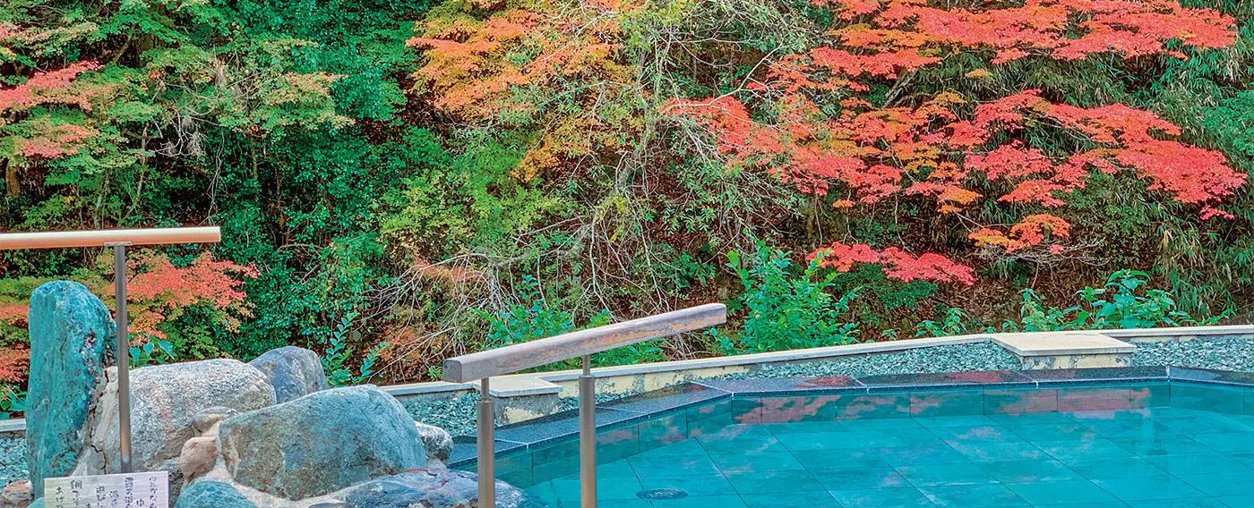 ออนเซ็นกลางแจ้ง (ใบไม้เปลี่ยนสี)