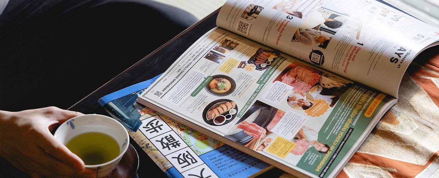 住宿情境示意　旅遊雜誌