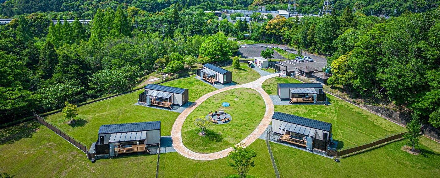 Distant View of the Glamping Area