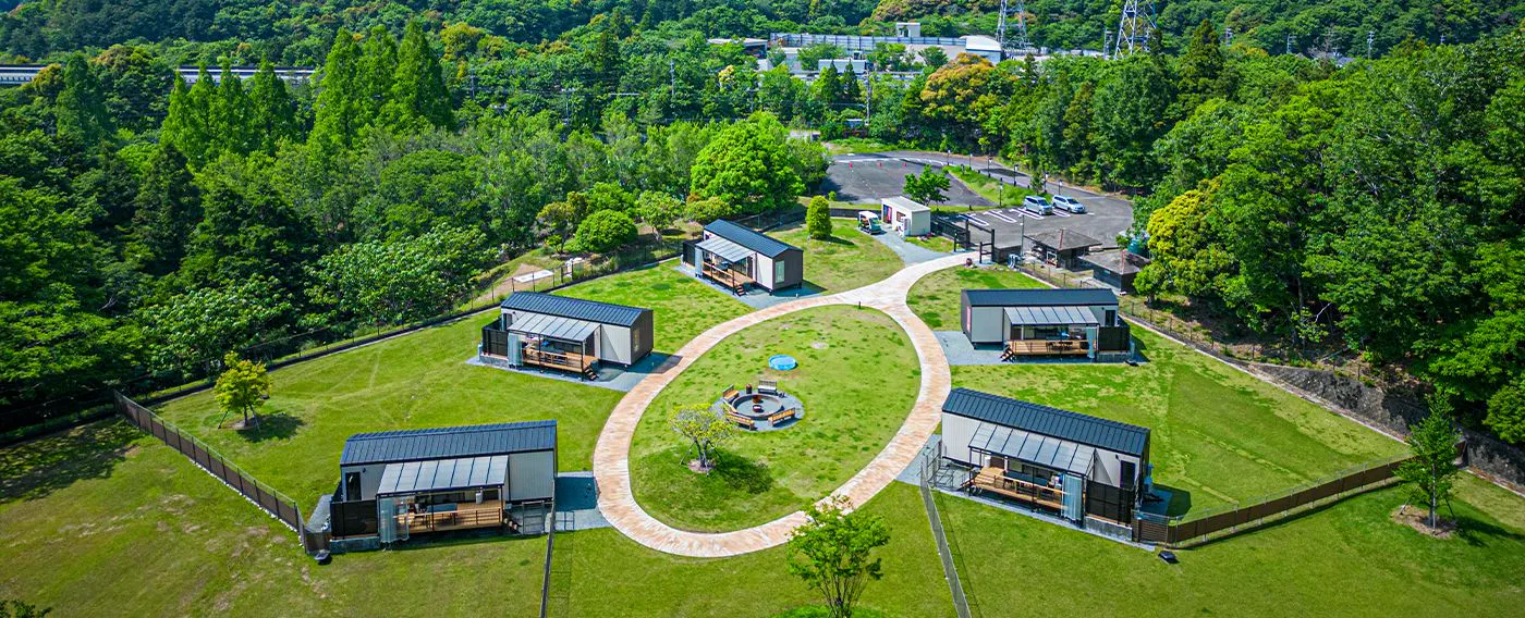 Distant View of the Glamping Area