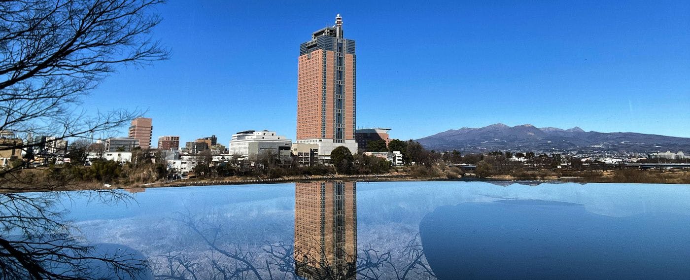 縣政府與赤城山(Akagiyama)