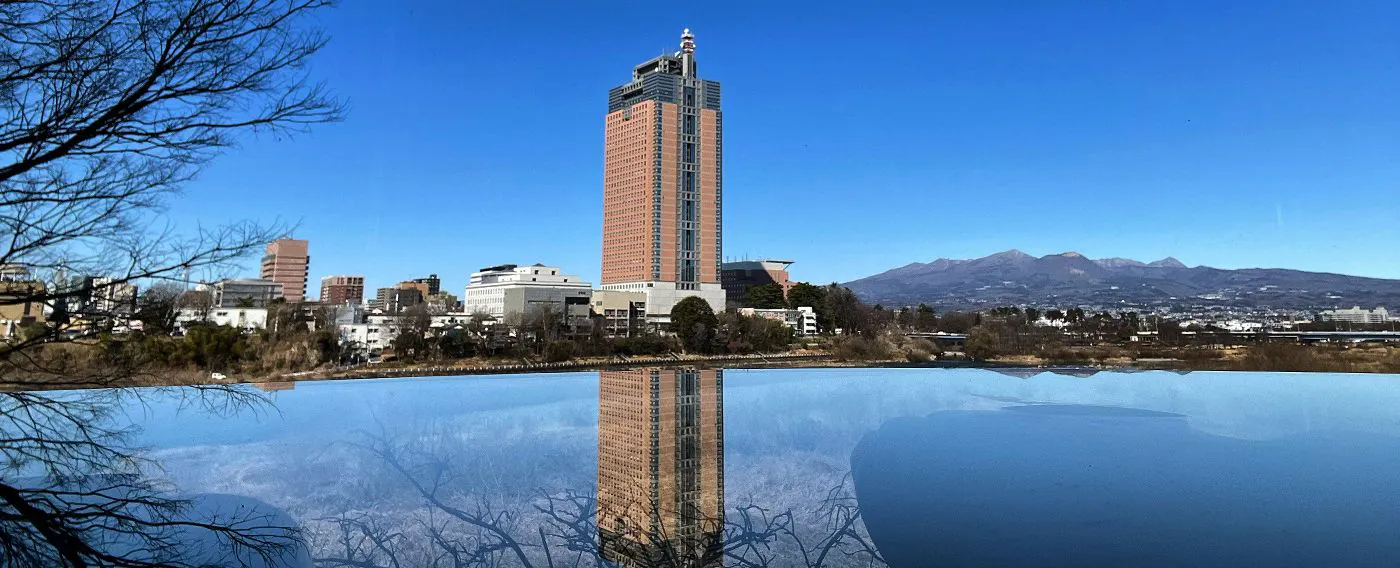 縣政府與赤城山(Akagiyama)