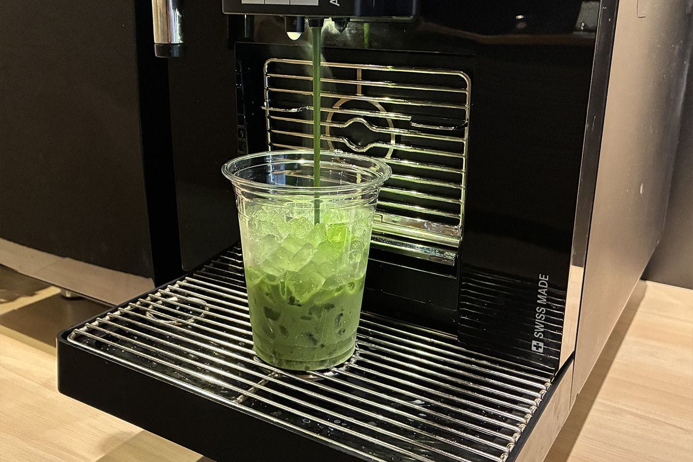 請享用工作人員推薦的抹茶拿鐵！