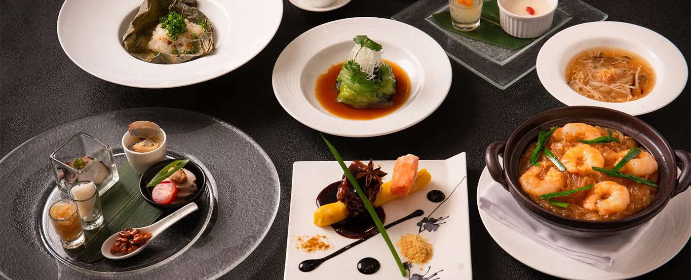 ชั้น 30 ภาพตัวอย่างอาหารจีน "เซียนอวิ๋น"