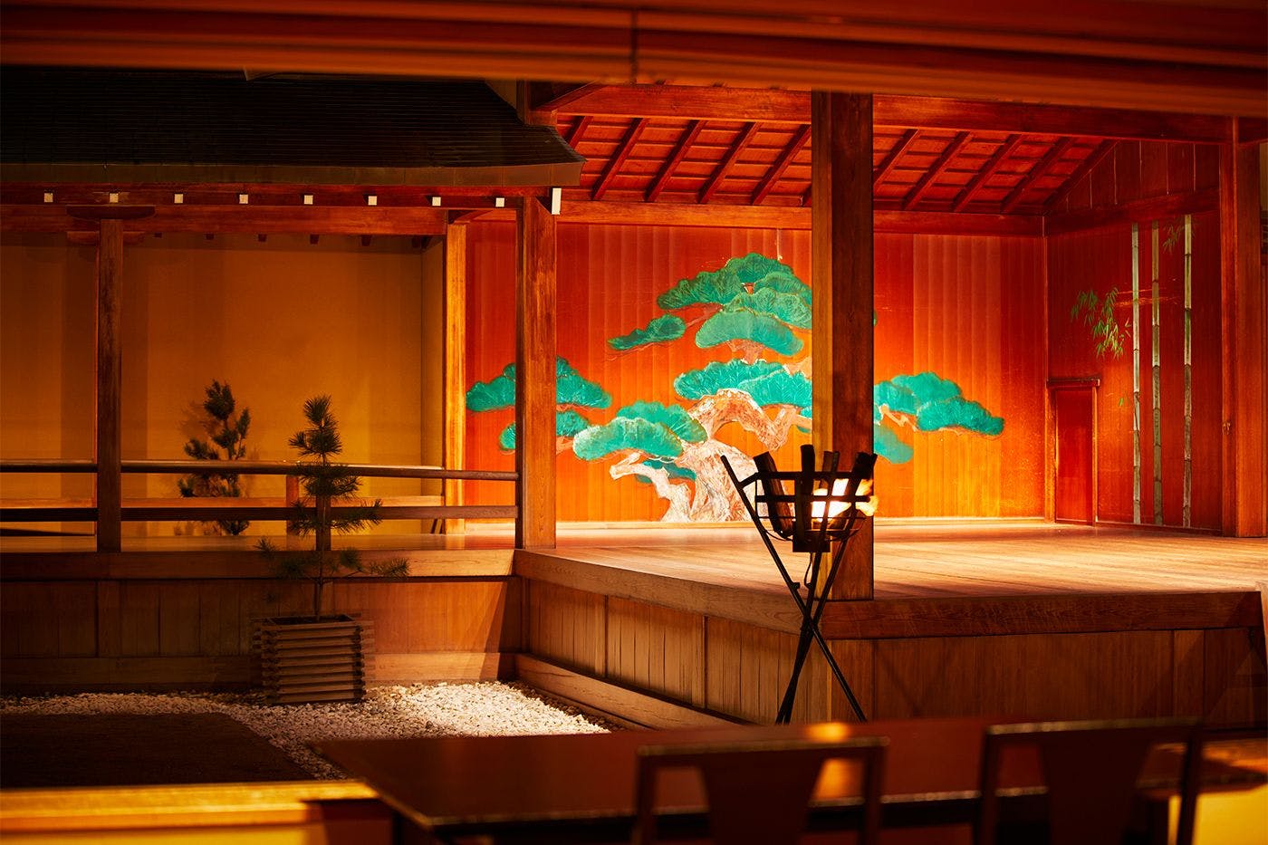 能舞台記念撮影