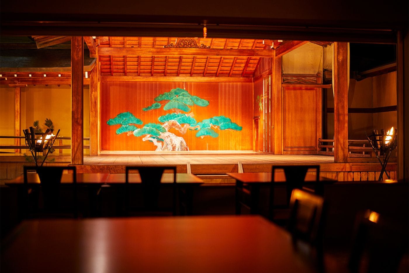 能舞台記念撮影