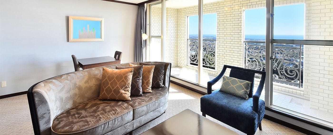 ห้องสวีทเตียงคู่พร้อมวิวทะเล