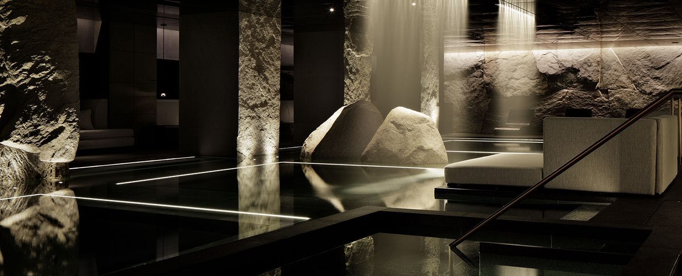 Pemandian Mata air panas termal yang memanfaatkan air Mata air panas alami yang memancar dari kedalaman sekitar 1.000 m di bawah area properti.