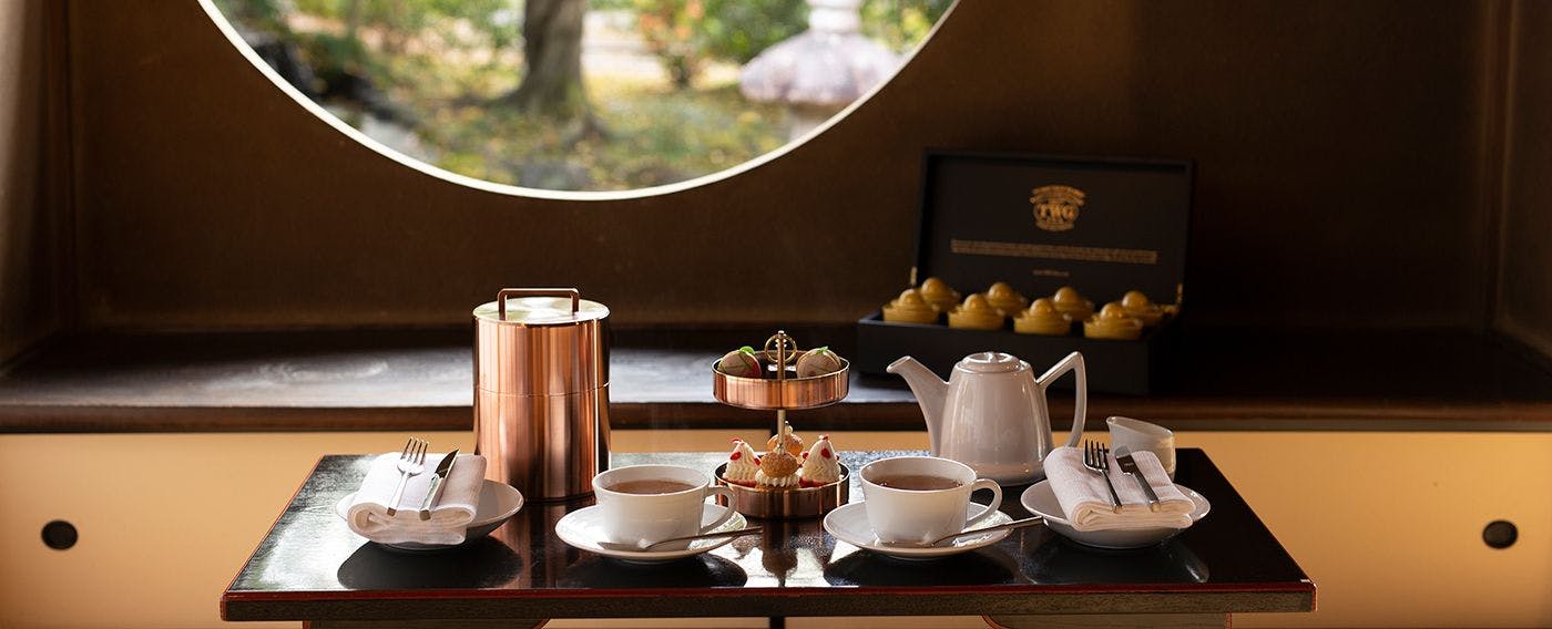 Nikmati afternoon tea di area yang biasanya tidak dibuka untuk umum di Bekas Vila Shimogamo Keluarga Mitsui, Properti Budaya Penting.