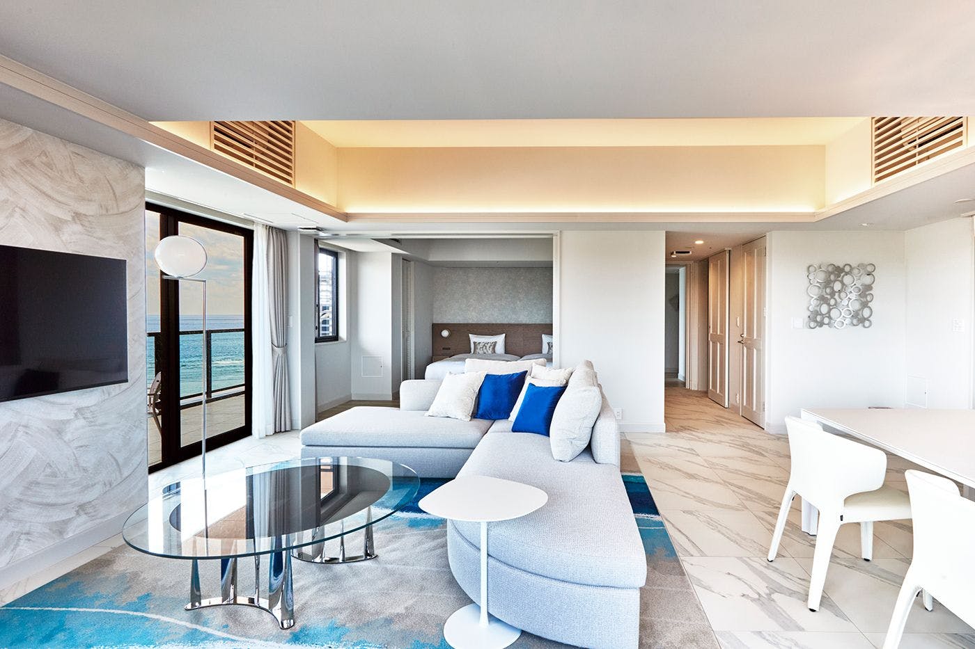 プレミアコーナースイート2ベッドルーム：海と自然を一望する2ベッドルームのコーナースイート