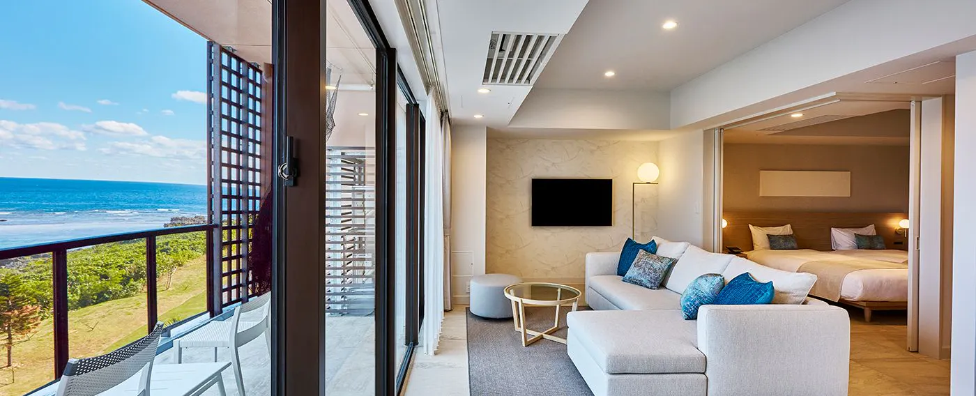 デラックススイート<オーシャンビュー>:宮古島のネイチャービューと心地よい潮風を感じるスイート