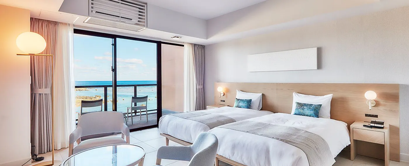 デラックスツイン<オーシャンビュー>:新しいラグジュアリーのスタンダードとなるゲストルーム