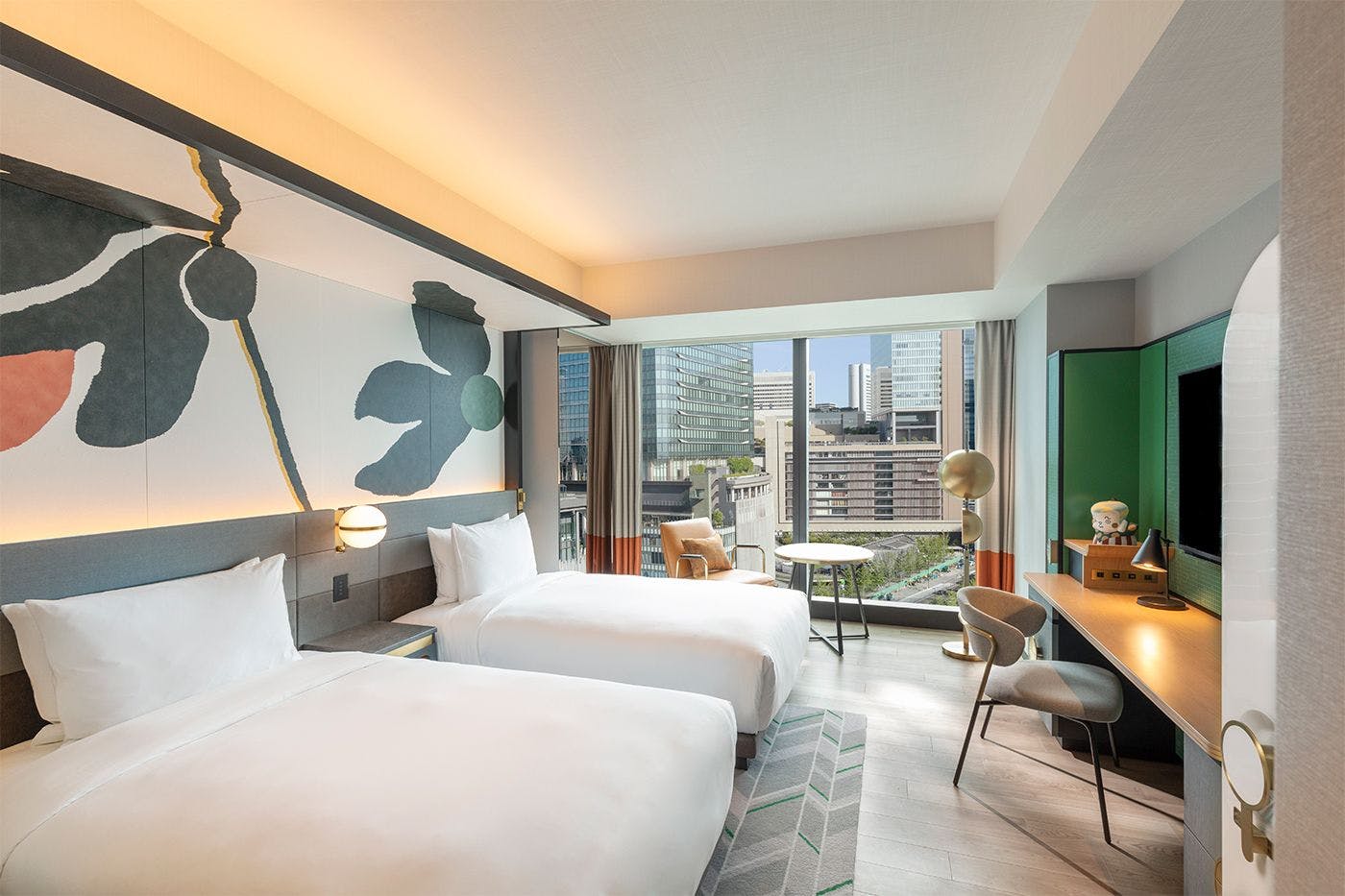 ห้องพักวิวหลังคา (เตียงคู่)