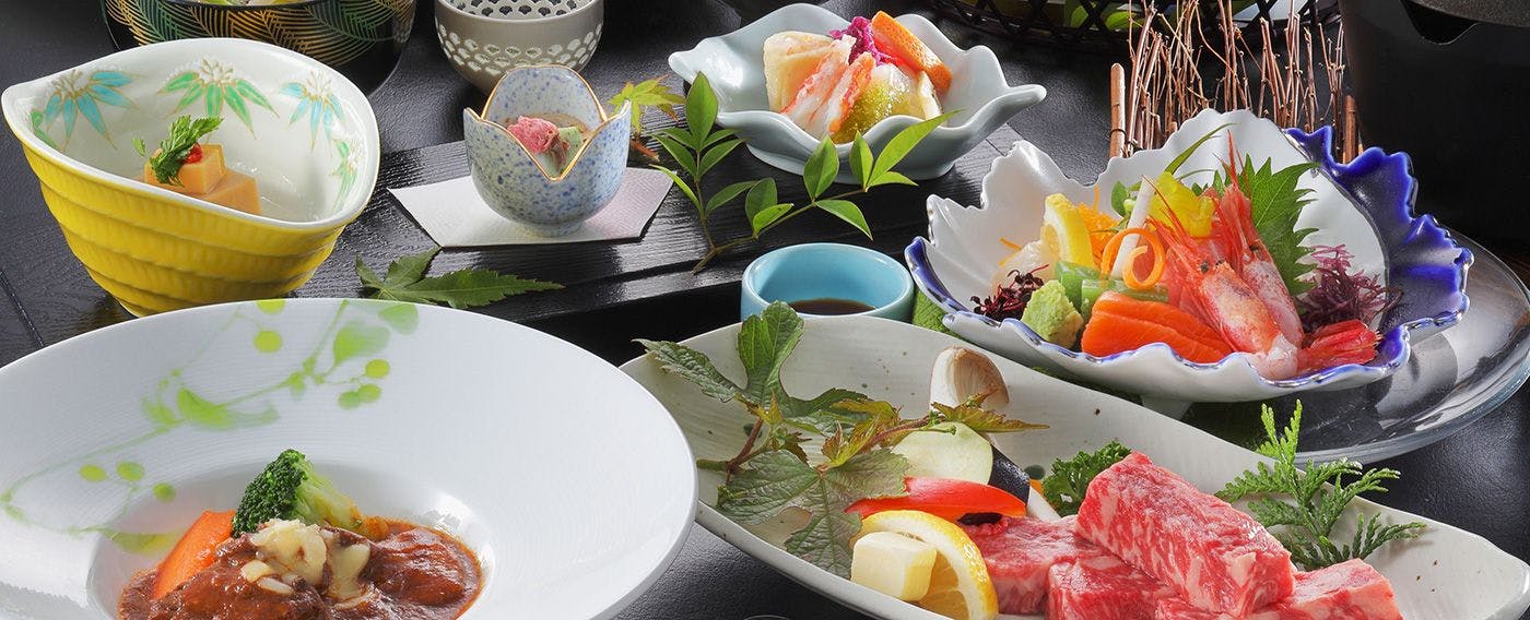 【ペア宿泊　2食付き】山形蔵王温泉　名湯リゾート ルーセントタカミヤ　お申し込み 名湯リゾート ルーセントタカミヤのお食事情報 - 宿泊予約【Yahoo
