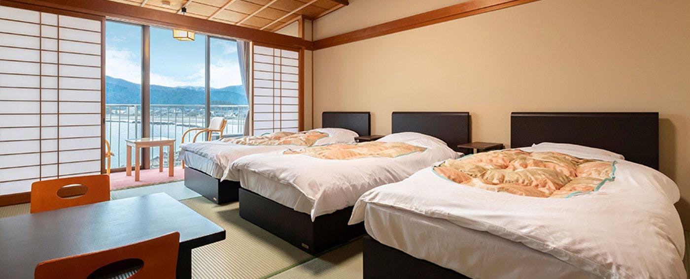 ห้องพักสไตล์ญี่ปุ่นและตะวันตกแบบทริปเปิล