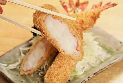 เมนูพิเศษของร้านมารุฮะ: "กุ้งทอด"