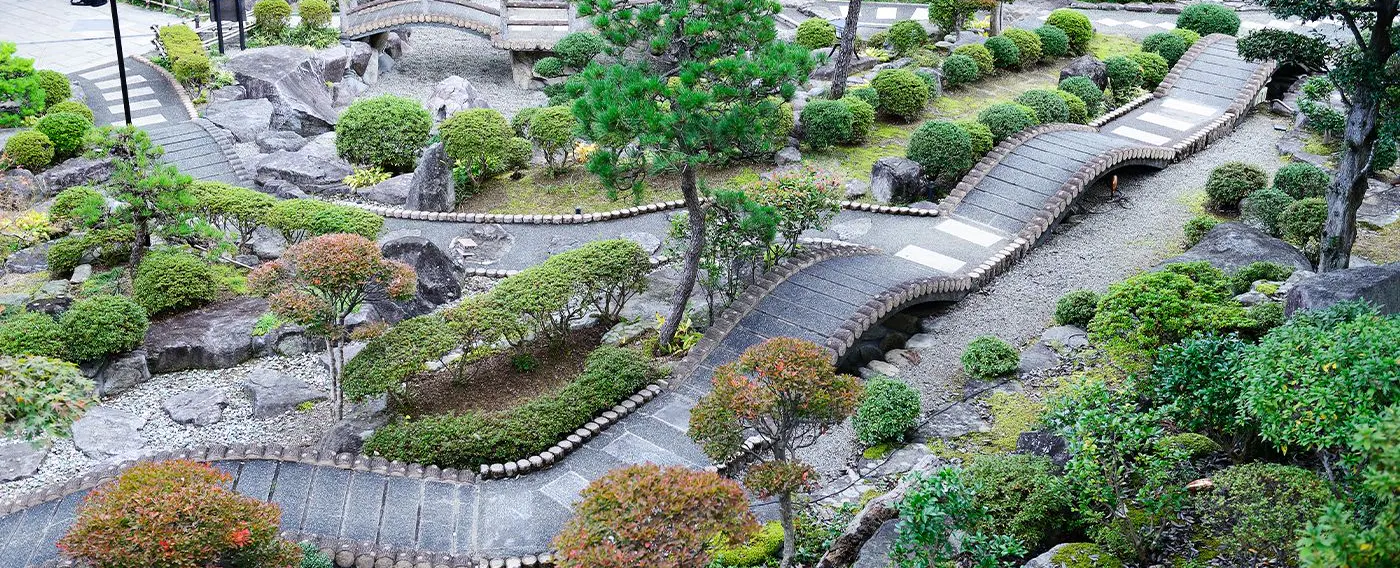 Taman Jepang (pemandangan dari atas)