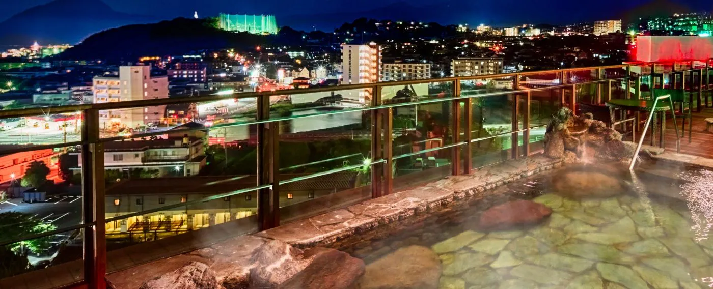 옥상 노천탕