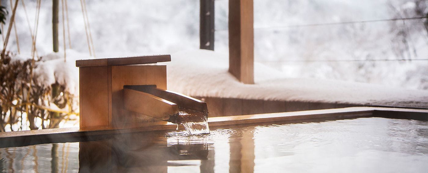 ออนเซ็นกลางแจ้ง ฤดูหนาว