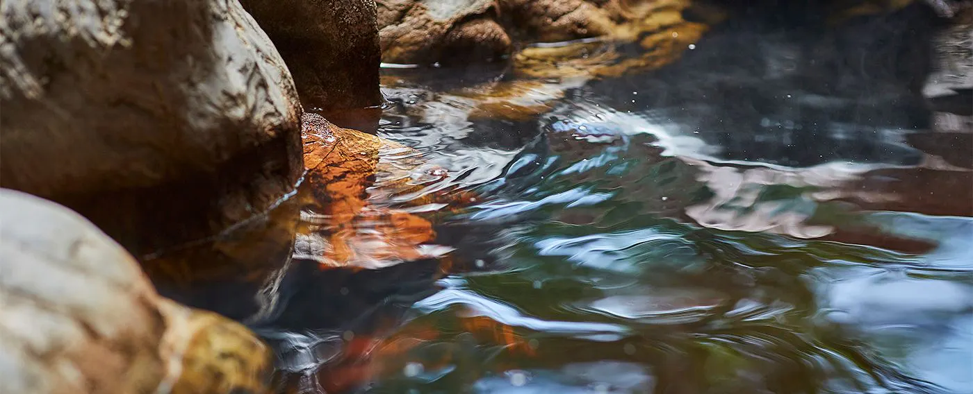 Mata air panas dan mandi