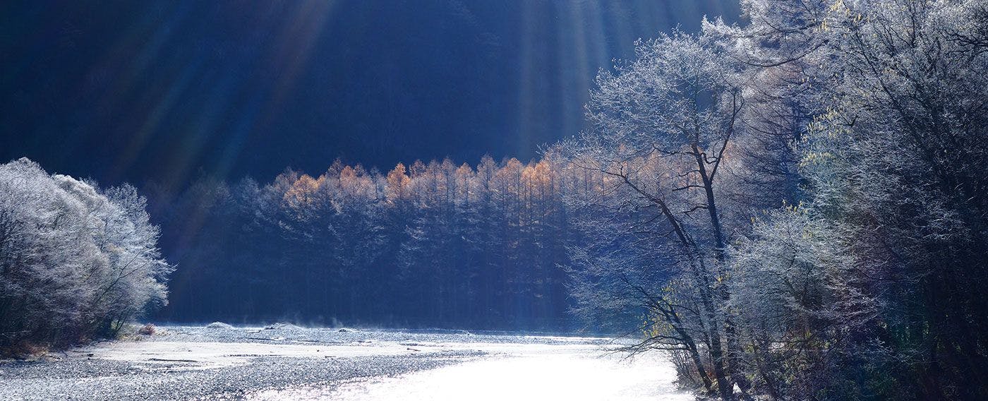 冬の幕開け、梓川