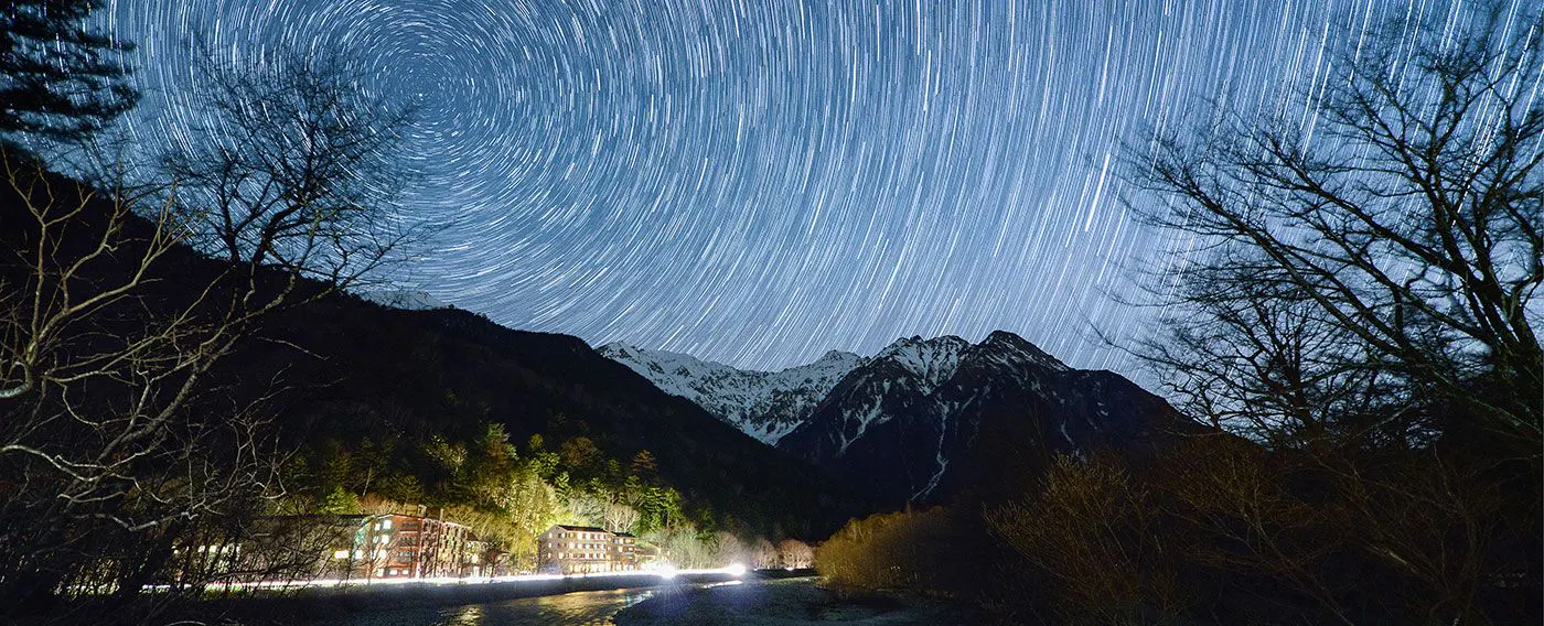 北アルプスのプラネタリウム上高地