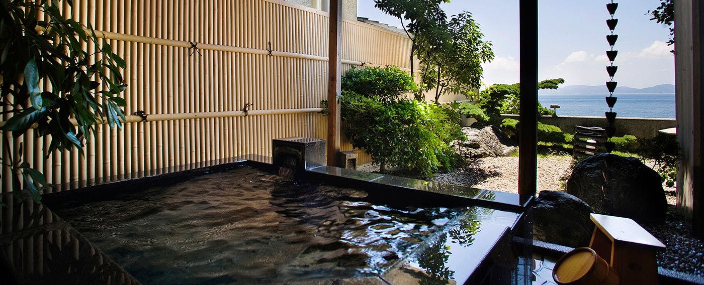 壺中庵 觀月 露天浴池