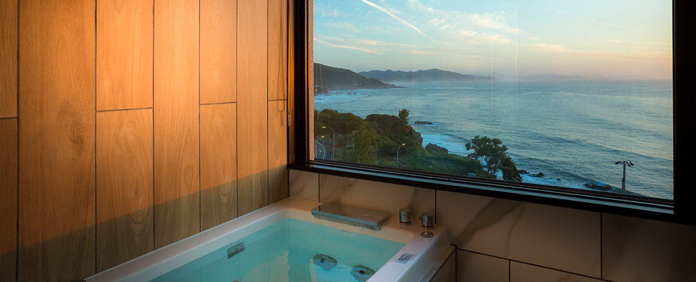 ตัวอย่างอ่างอาบน้ำในห้องพัก