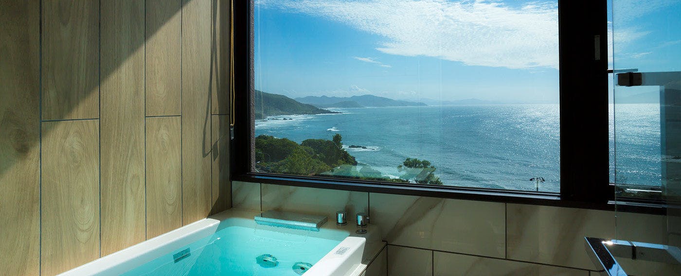 ตัวอย่างอ่างอาบน้ำในห้องพัก