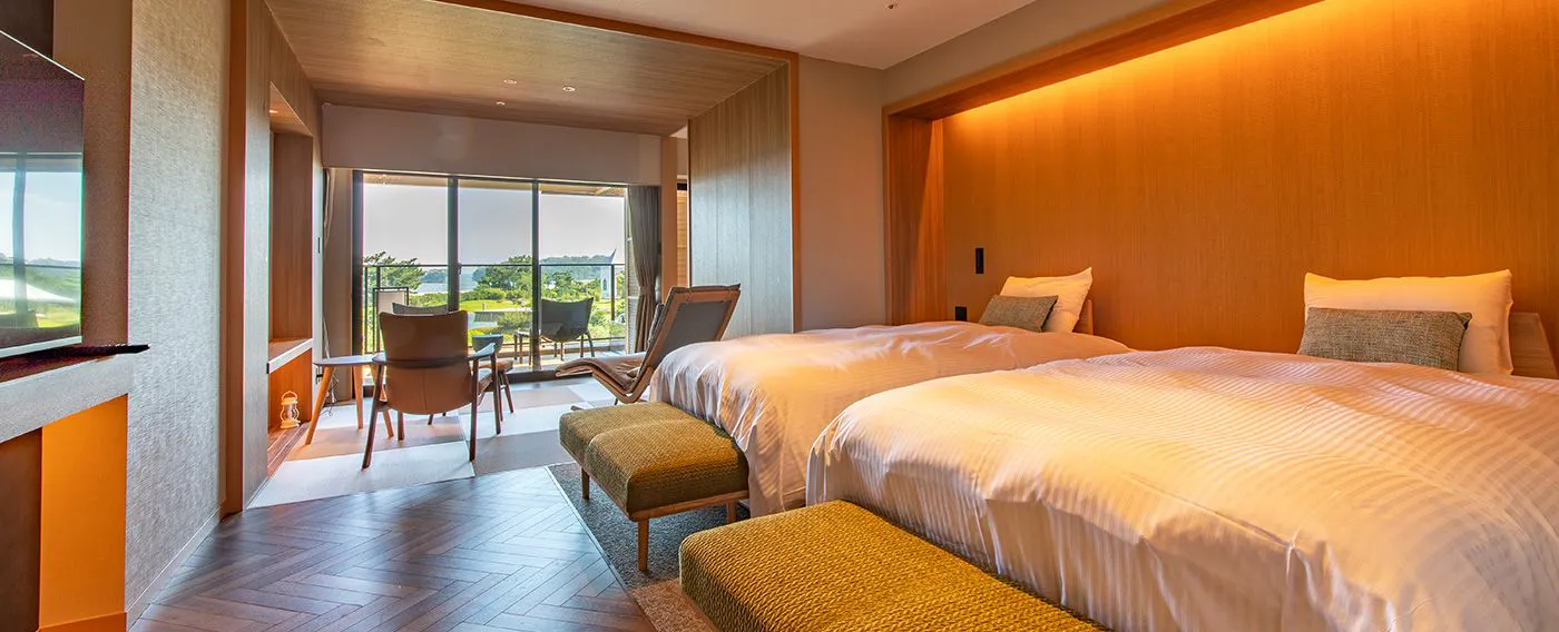 【ガーデンテラスビューバスデラックスツイン/LW2階】