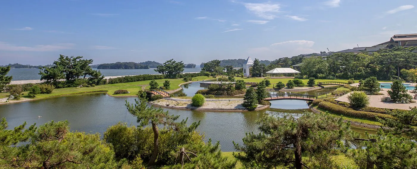 7000坪の水上庭園
