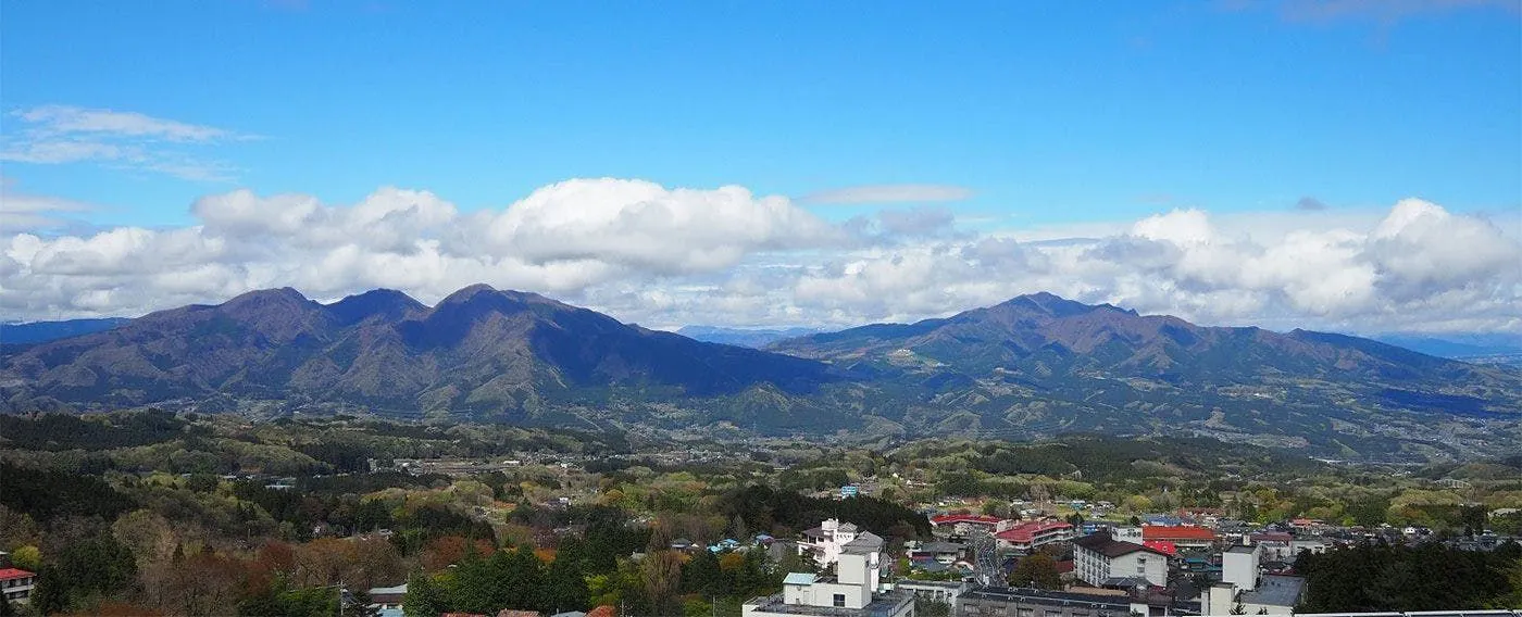 ホテル木暮：上州の山並み