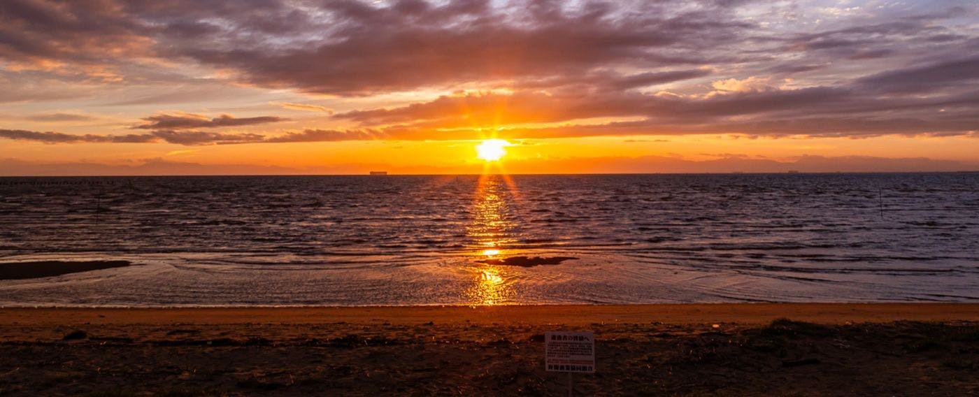 ทะเล พระอาทิตย์ตก