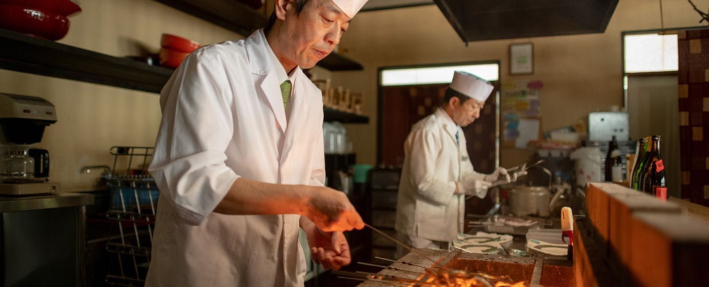 อาหารปิ้งย่างด้วยถ่าน