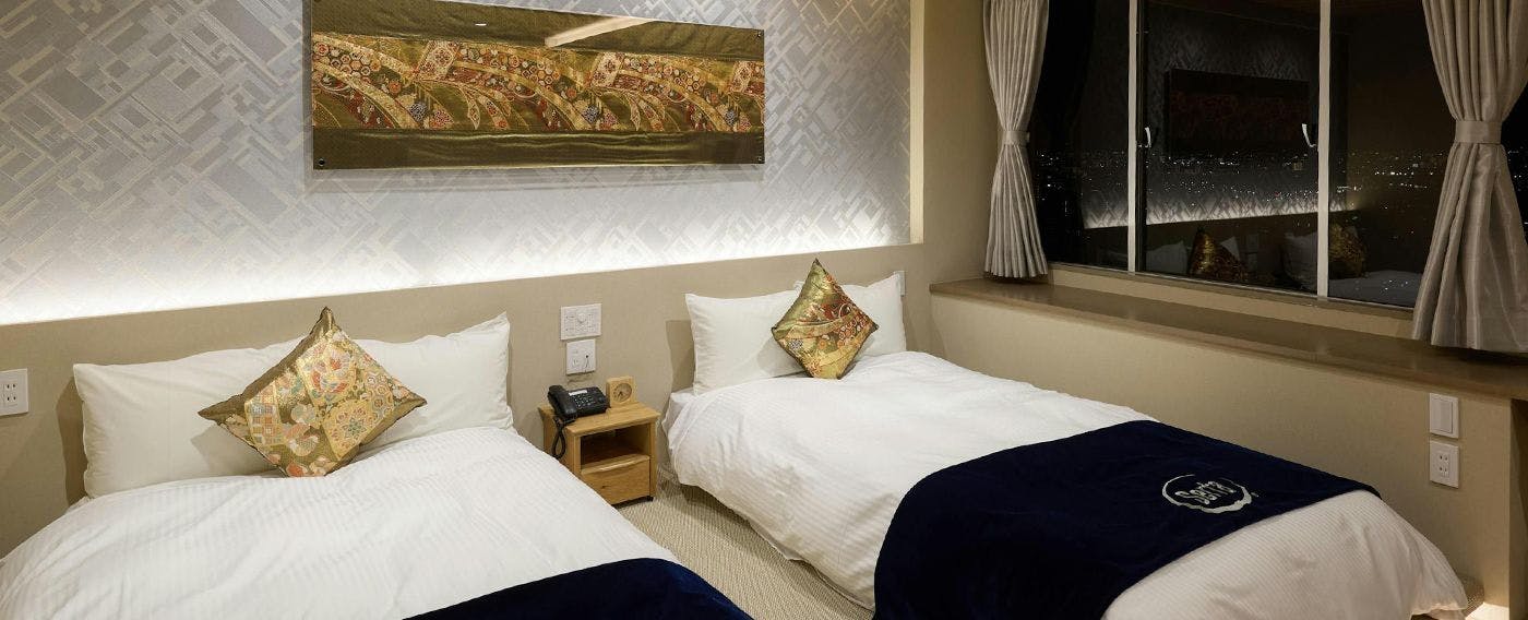 Hotel Seiryu Japanese Spa inn with spectacular view in Osaka