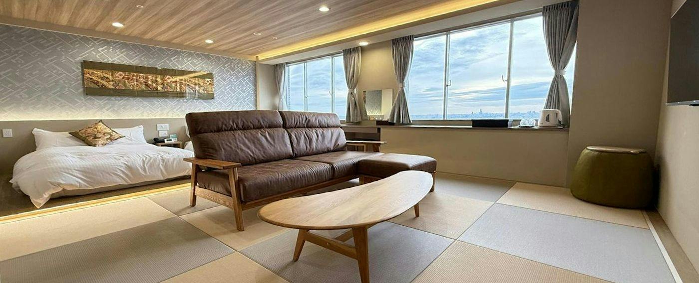 Hotel Seiryu Japanese Spa inn with spectacular view in Osaka
