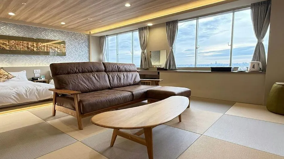 Hotel Seiryu Japanese Spa inn with spectacular view in Osaka
